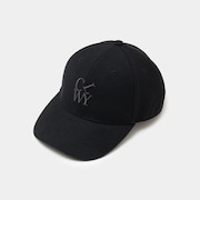 スエードタッチポリエステルロゴキャップ（men's）