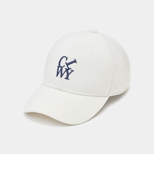 スエードタッチポリエステルロゴキャップ(men's)