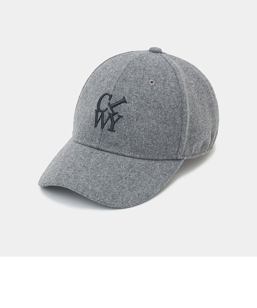 スエードタッチポリエステルロゴキャップ(men's)