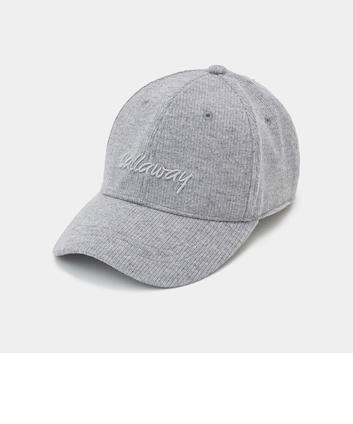 ポリエステルコーデュロイロゴキャップ(women's)