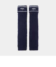 ケーブル編みアクリルレッグウォーマー（women's）