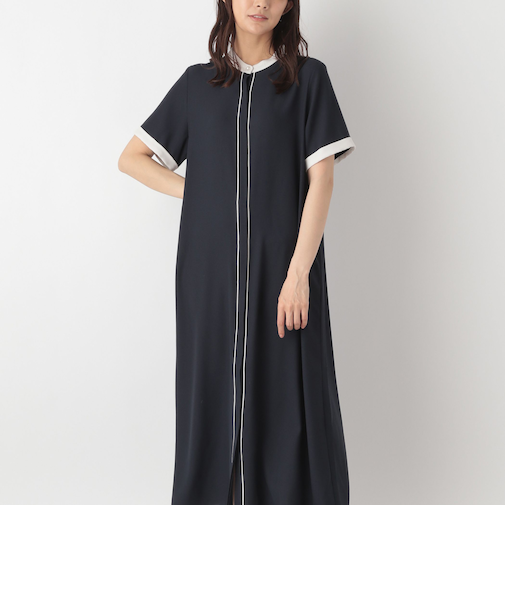 さらさらリラックスパイピングワンピース/128402