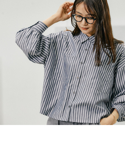 365日マイスタイルクロップドシャツ/115542｜グローバルワークの