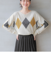 スッキレイVネックプルオーバー/115345