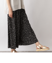 さらさらリラックスフレアワイドパンツ/975427