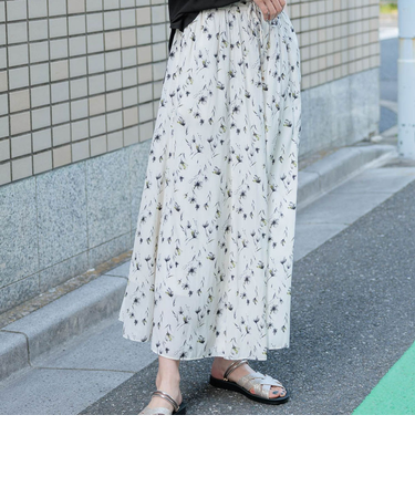 さらさらリラックスフレアワイドパンツ/975427