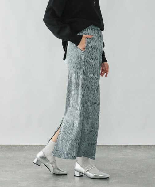 ベロアプリーツIラインスカート/252081