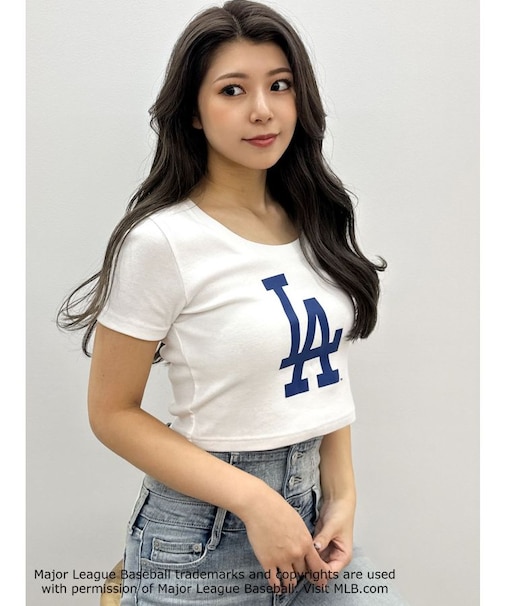 GYDA［MLB］クロップドTシャツ