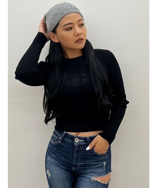 SymmetryGYDA embroideryニットトップス｜マークスタイラー