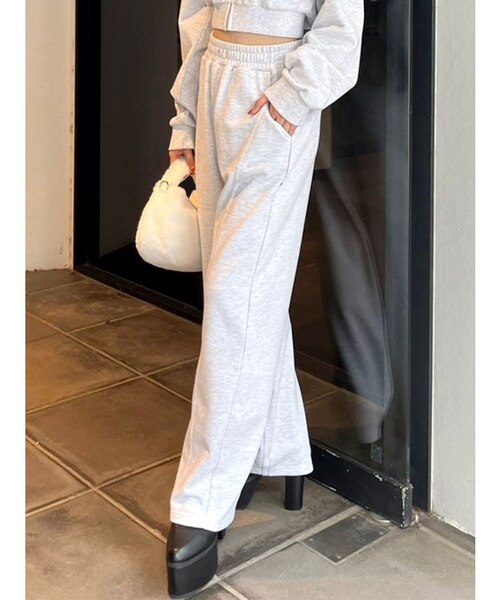 ボリュームワイドスウェットパンツ【SETUP着用可】｜マークスタイラー
