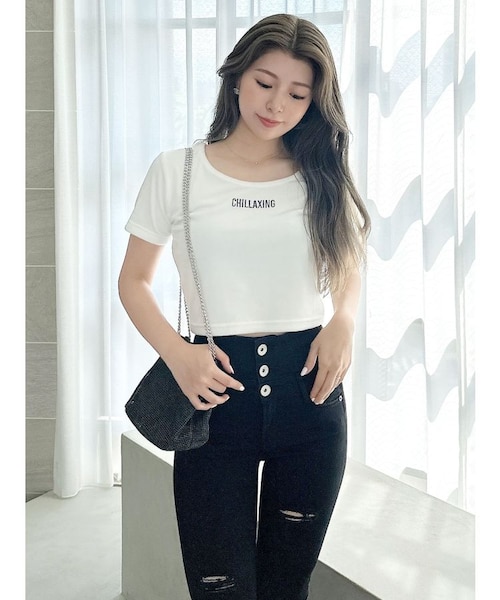 トップス m MOUSSY | ZIP UP RIB トップス (ニット ) |SHEL'TTER WEBSTORE