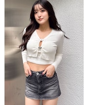 GDチャームニットカーディガン