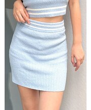 ラインパイルスカートライクショートパンツ