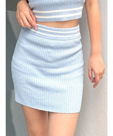 ラインパイルスカートライクショートパンツ