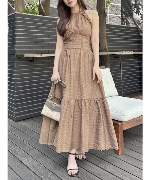 アメスリフリルシェイプワンピース アメスリフリルシェイプワンピース｜マークスタイラーアウトレットの