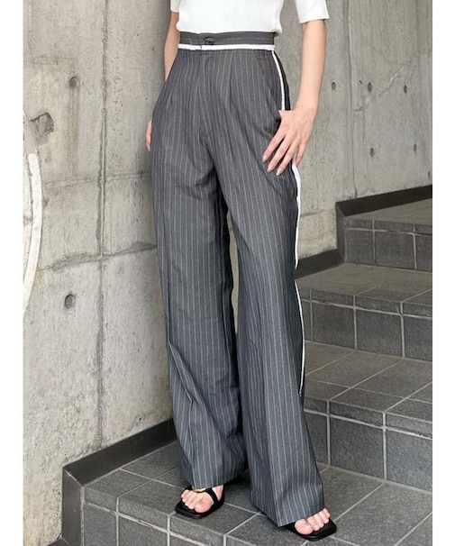 カットオフストレートパンツ