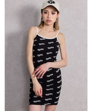 gyda bicolor ニットキャミワンピース