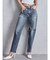 ハイウエストVintage Edge ダメージストレートデニムパンツ