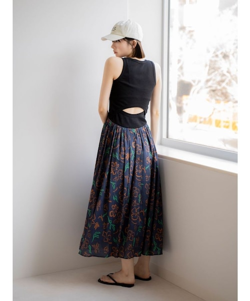 【美品】UNITED ARROWS オープンバック ワンピース 36 UNITED ARROWS LTD. OUTLET｜オープンバック パフスリーブ