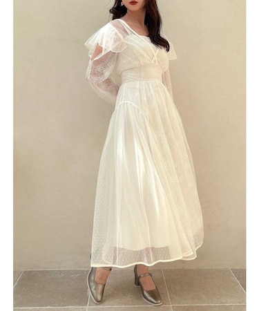 MIXレースドレス