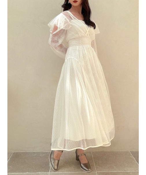 MIXレースドレス