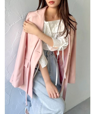 【セットアップ対応】シングルテーラードジャケット