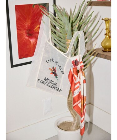 【MURUA×STAYFLOWER】フラワーデザイントートBAG