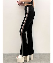 サイドラインフレアニットパンツ