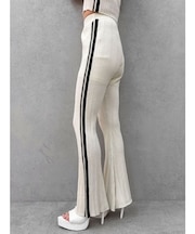 サイドラインフレアニットパンツ