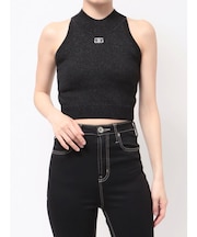 Symmetry GYDAラメアメスリニットトップス