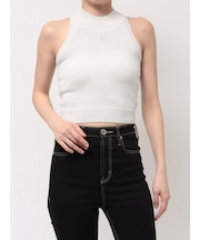 Symmetry GYDAラメアメスリニットトップス