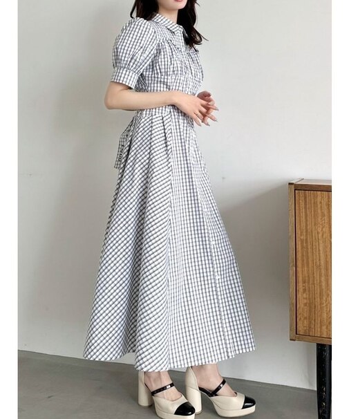 【POLO BCSコラボ/再生産】コルセットスウィッチングシャツワンピース