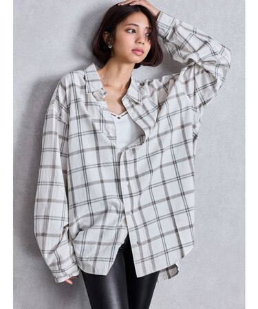 Trad comfort checkシャツ