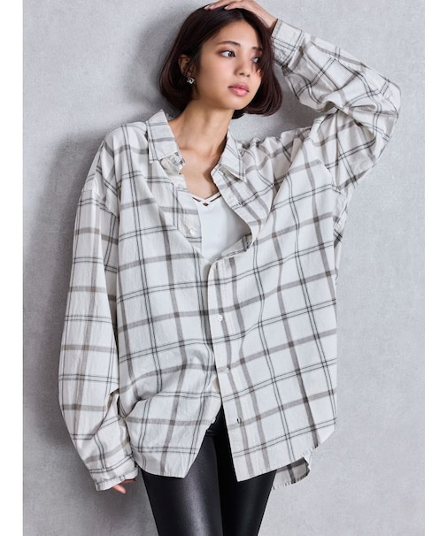 Trad comfort checkシャツ