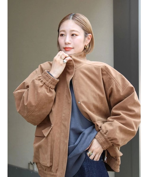 フェイクスウェードブルゾン｜マークスタイラーアウトレットの