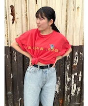 スティッチデザインプリントTee