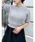 2WAYバックリボンヘアリーニット
