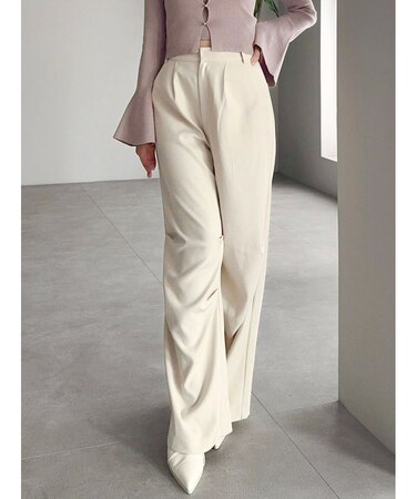 ニータックストレートパンツ