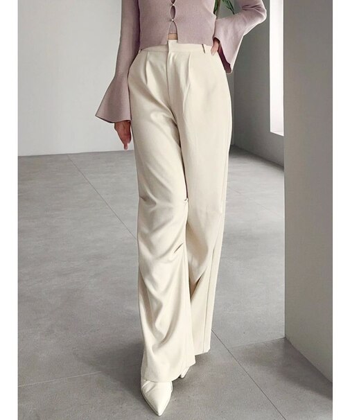 ニータックストレートパンツ