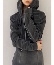 【TINY】プロセッシングショートパーカー