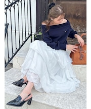 ワイドスクエアネックスウェット