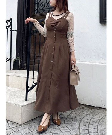 ブラトップレイヤードワンピース