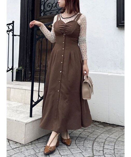 ブラトップレイヤードワンピース