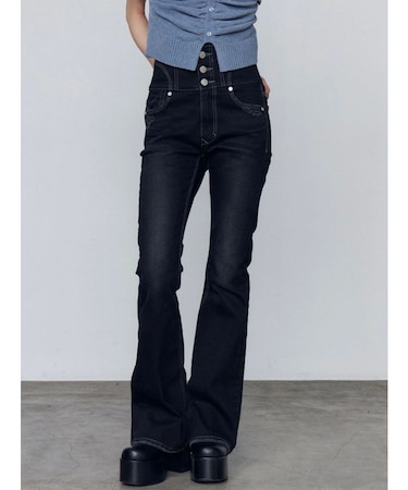 スーパーハイウエストフレアパギンス