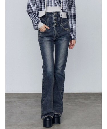 スーパーハイウエストフレアパギンス