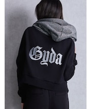 BACK GYDA embroidery GLITTERパーカー