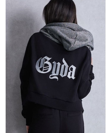 BACK GYDA embroidery GLITTERパーカー