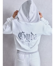 BACK GYDA embroidery GLITTERパーカー