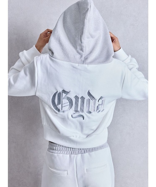 BACK GYDA embroidery GLITTERパーカー