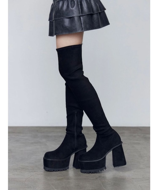 スクエアフィットロングブーツ